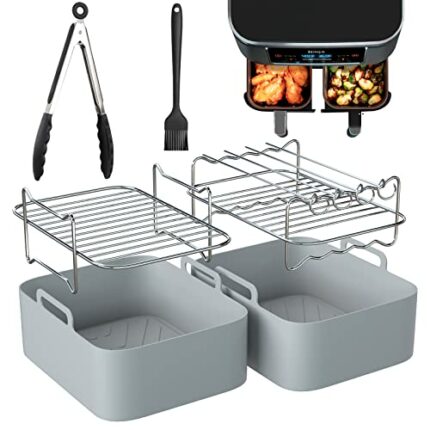 Lamapee Air Fryer Accessories for Ninja Dual Air Fryer AF400UK &AF451UK