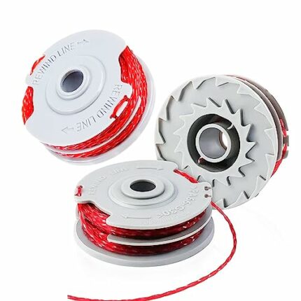 MUFUSHAN Replacement Strimmer Spool for Flymo,3 PCS Φ1.5mm 11m FLY021 513937190 Spool Line for Flymo,Strimmer Wire Compatible with Flymo Contour