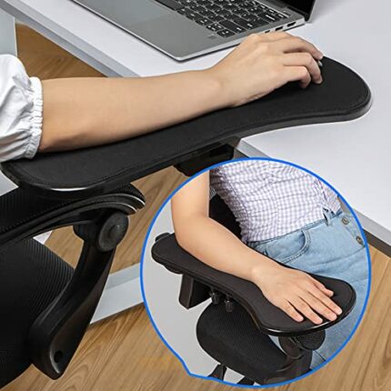 WANGFENG Ergonomic Mouse Tray, Desk Extender Adjustable Clamp on Mouse Platform Adjustable Support-Chair or Desk for Home Office