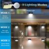 [6 Pack] 138 LED Security Lights Motion Sensor with 3 Lighting Modes, Solar Powered Lights Waterproof Wall Lights Outdoor for Fence Garden Yard G