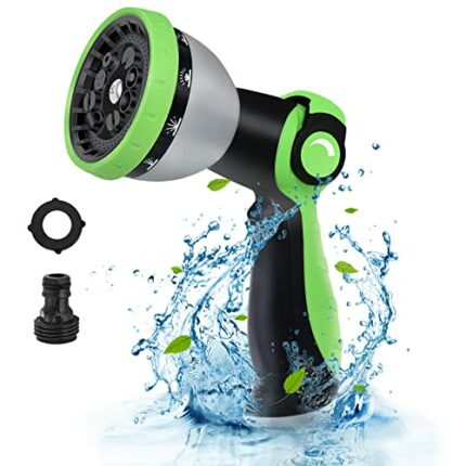 Garden Hose Pipe Spray Gun,Vigoday Water Hose Spray Gun with 10-Function Hose Spray Nozzle,Leak Proof&Non-Slip,High Pressure Hose Gun for Car&Pet