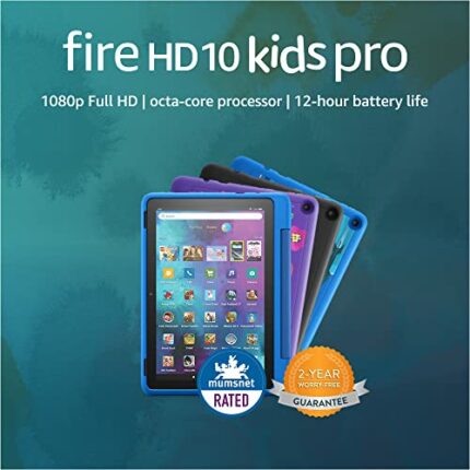Amazon Fire HD 10 Kids Pro tablet |for ages 6-12 | 10.1", 1080p Full HD, 32 GB | Sky Blue Kid-Friendly Case