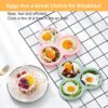 2Pcs Silicone Air Fryer Egg Pan,Air fryer egg mould,Non Stick air fryer muffin tray,air fryer silicone baking pan Cupcake Pan Pancake Mold,3Cavit