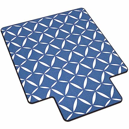 Frienda Office Chair Mat for Carpet and Hardwood Floor Vintage Desk Chair Mat for Carpeted Floors 36'' x 48'' Computer Desk Floor Mat Under Desk