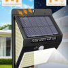 [4 Pack] 140LED Solar Security Lights Outdoor, Litogo Solar Motion Sensor Lights 270ºWide Angle Waterproof Solar Powered Durable Wall Lights Outs