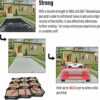 ELzEy Permeable Paver Stabilizer, Honeycomb Geogrid, Used For Outdoor Driveway Grasslands, Shed Bases, And Terraces (Size : 6m x 6m (19.5ft x 19.