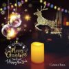24 PCS 5cm LED Flameless Flickering Votive Tea Lights Candle Battery Operated/Electric Flicker Tealights Bulk Fake Candles for Wedding, Party, Fe