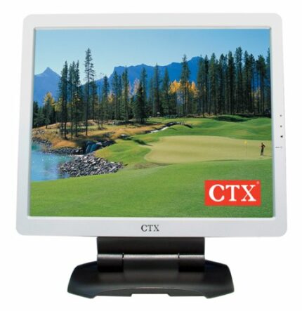 CTX X762A 17" LCD Monitor Silver & Back Built In Speakers 8ms