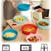 2pcs Air Fryer Silicone Liner 7.8 inch/20cm Medium Air Fryer Accessories Reusable Replaces Parchment Paper Fits 3-5L Compatible with Ninja, Cosor