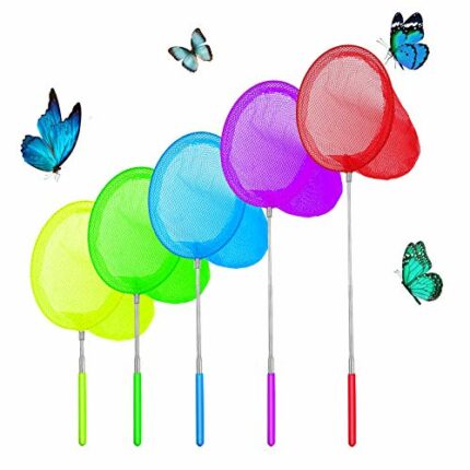 Yojoloin 5 Pack Kids Telescopic Butterfly Nets