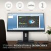 ViewSonic VG2448a-2 24-inch 1080p Full HD Monitor with Frameless Design, Advanced Ergonomics, HDMI, USB, DisplayPort, VGA, Integrated Speakers, f