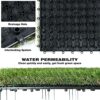 ybaymy Fake Grass, 18Pack Artificial Grass Tiles, 30x30 cm Synthetic Fake Grass Tiles Mat, 25mm Thickness Self-draining Mats Indoor Outdoor for P