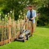WORX WG927E Dual 20V Battery 34cm Cordless Lawn Mower & 18V (20V MAX) Cordless Grass Trimmer