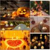 YiYFiT Classic LED Tea Lights Candles,12-Pack Flameless Tealight Candles Battery Candles Flickering Fake Candles for Christmas,Halloween,Party,Fe