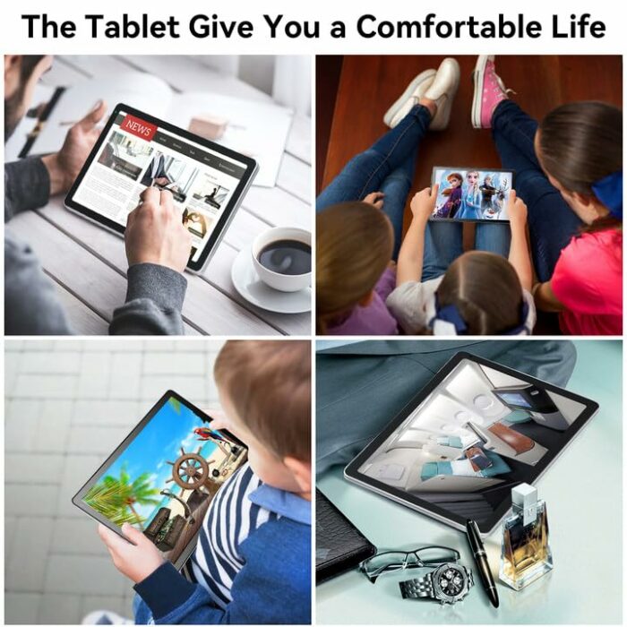 Okaysea Tablet 10.4 inch Android 11 Tablets, 2 GB RAM 32 GB ROM Tablet WiFi Bluetooth PC 1332 x 800 IPS Touchscreen 6000 mAh Tablets, Typ-C