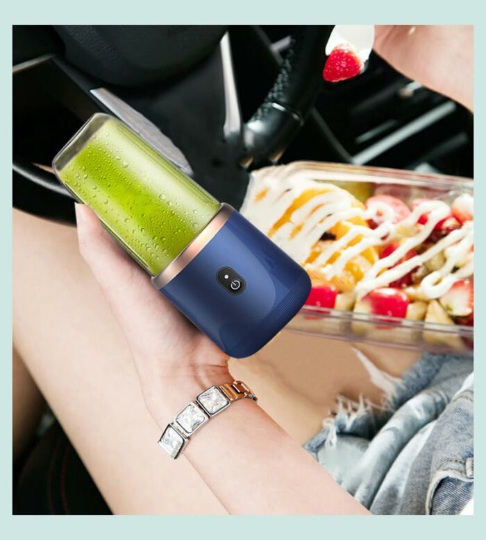 Portable Blender, Bottle for Smoothies Shakes, Portable Smoothie Blender, Juicer Cup, Personal Fruit Mini Blenders 350ml, USB Rechargeable Mixer