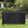 Jungda Outdoor Deck Storage Box Cover for 134 Gallon Deck Boxes,Waterproof Patio Storage Box Cover - 56 X 28 X 27 Inch