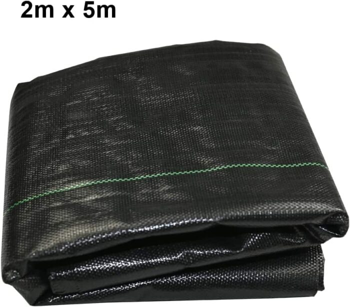 Ram® Heavy Duty Weed Fabric Control 2M X 5M Weed Control Fabric Ground Cover Membrane UV Stabilised Weed Fabric For Patios Garden Flower Beds Lan