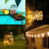 3 Pack Solar Mason Jar Lights,30 LED Water-Proof Outdoor Solar Lanterns,Garden Lights,Hanging Lights for Outside,Wedding, Party, Bar, Garden,Chri