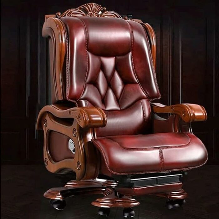 DINGZZ Recliner Leather Big Manager Big Shift Chair Home Office Chair