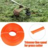 Zerodis 3mm String Trimmer Line Nylon Cord Wire Round String Trimmer Line in Spool Grass Trimmer Replacement Mowers Tools(50M)