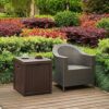 EHHLY Pool Storage Deck Box Outdoor Waterproof, Small Toy Storage Box for Patio 52 Gallon, Portable Porch Storage Box Durable Extra Seat for Pati