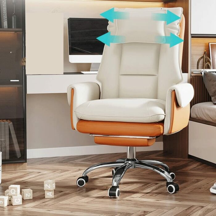 ZCMEB Sofa Office Chair, Gaming Chair Computer Chair Backrest With Footrest Reclining Swivel Chair