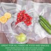 UKPALO 100PCS 15x25cm Precut Food Vacuum Sealer Bags, 4 mil Thicken Food Save Bags, BPA Free Vacuum Seal Bags, Heavy Duty, Great for Vac Seal Sto