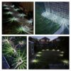 12 Pack Solar Stake Lights Outdoor Garden LED Light, Cool White Light, Garden Solar Stakes Light, with Solar Panel, Waterproof Outdoor Pathway Li