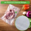 Vacuum Food Sealer Bags 20CMx30CM 100Bags + 15CMx25CM 100Bags Commercial Grade Textured Vacuum Sealer Bag for Sous Vide Cooking, BPA Free