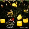 24 PCS LED Flameless Flickering Tea Lights Votive Candle Battery Operated/Electric Flicker LED Tealight Bulk Fake Candles for Halloween Christmas
