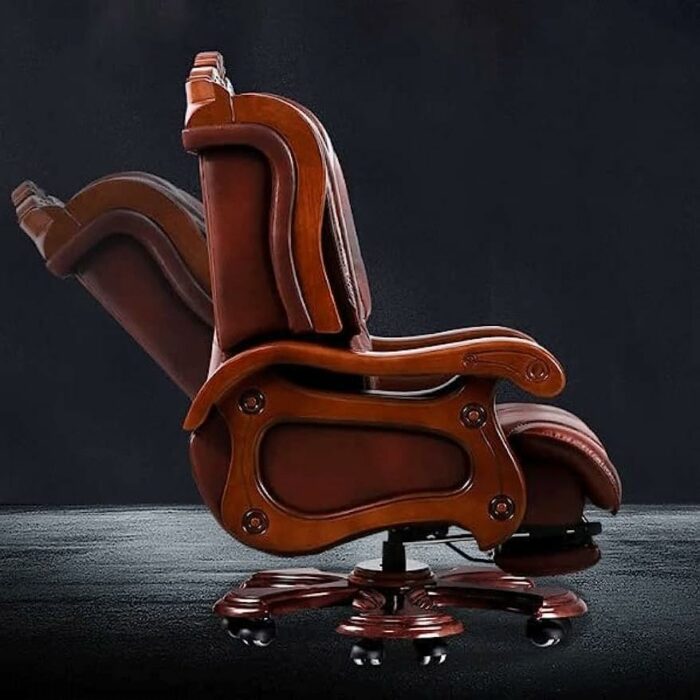 DINGZZ Recliner Leather Big Manager Big Shift Chair Home Office Chair
