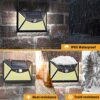 ZFITEI Upgraded Solar Lights, 203LED Solar Lights Garden,Solar Security Light Motion Sensor Wall Lights,Solar Powered Lights with 3 Intelligent M