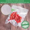 UKPALO 100PCS 15x25cm Precut Food Vacuum Sealer Bags, 4 mil Thicken Food Save Bags, BPA Free Vacuum Seal Bags, Heavy Duty, Great for Vac Seal Sto