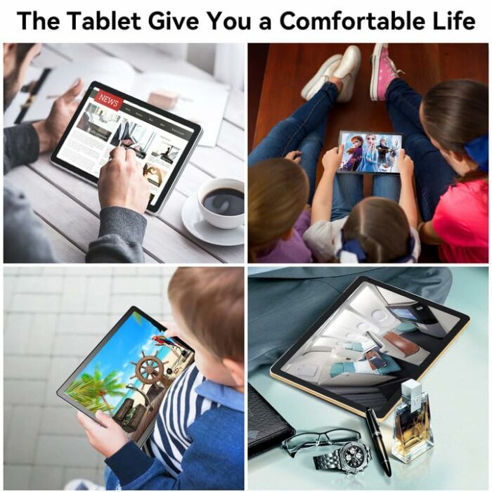 Okaysea Tablet 10.4 inch Android 11 Tablets, 2 GB RAM 32 GB ROM Tablet WiFi Bluetooth PC 1332 x 800 IPS Touchscreen 6000 mAh Tablets, Typ-C