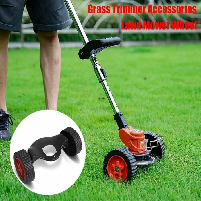 Detachable Lawn Mower Wheel Electric Grass Trimmer Auxiliary Tool Bilateral Wheel, Lawn Mower Wheels Power Tools Accessories, Lawn Trimmer Head A