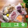 Vacuum Food Sealer Bags 20CMx30CM 100Bags + 15CMx25CM 100Bags Commercial Grade Textured Vacuum Sealer Bag for Sous Vide Cooking, BPA Free