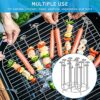 Victop Skewer Stand Stainless Steel Skewer with Dehydrator Stand Air Fryer Accessories for Ninja Foodi Compatible with Instant Pot 8 Quart