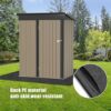 YEXEXINM 5.3 x 3.3 FT Outdoor Storage Shed Mat-Waterproof Dustproof Outdoor Carport Mat- Backing Prevents Liquid Penetration，Anti-Slip Patio Furn