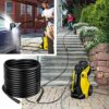 15M/49Ft High Pressure Replacement Hose Extension Washer Hose for Karcher K Series Pressure Washer K2 K3 K4 K5 K6 K7 with M22 & C-Clip Type Fitti