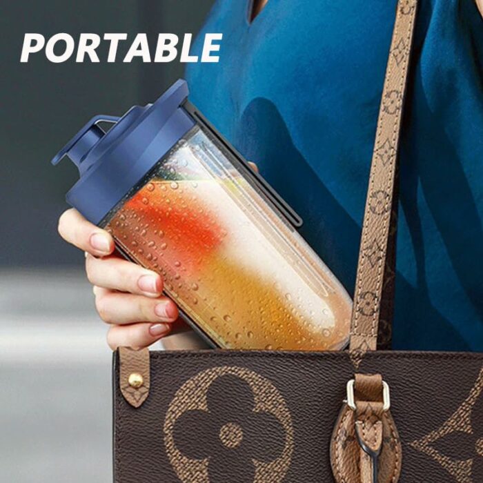 Portable Blender, Bottle for Smoothies Shakes, Portable Smoothie Blender, Juicer Cup, Personal Fruit Mini Blenders 350ml, USB Rechargeable Mixer