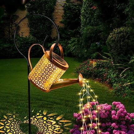 GLOBAL GOLDEN Solar Watering Can Light, LED Solar String Lights Waterproof Dual Mode Water Can Lights for Garden Patio Yard Pathway Lantern Plant