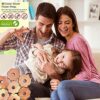 Zidina Moth Repellent for Wardrobes | 30x Rings 100% Natural Cedar Wood Moth Repellent I Best Alternative to Moth Balls | Wardrobe Fresheners and