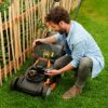 WORX WG927E Dual 20V Battery 34cm Cordless Lawn Mower & 18V (20V MAX) Cordless Grass Trimmer