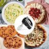 VonShef Hand Mixer Electric Whisk – Food Mixer for Baking with 5 Speeds, 300W, 2 Stainless Steel Beaters, 2 Dough Hooks & Balloon Whisk, Easy Cle