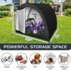 H&ZT Oversized Bike Storage Tent - 63" Depth Storage for Over 4 Bikes Waterproof Anti-uv Outdoor Bicycle Cover, Lawn Mower Garden Tools Shed, Bac