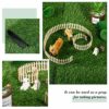 12 x 12 Inch Fake Grass Artificial Grass Mat Fairy Grass Synthetic Garden Artificial Turf Rug for Dogs with Tape for Indoor and Outdoor Use (12 P