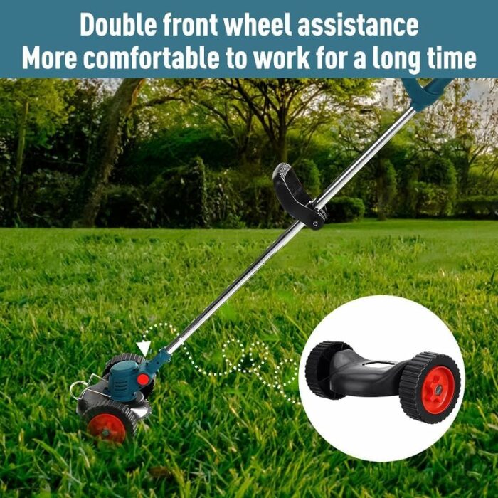 Detachable Lawn Mower Wheel Electric Grass Trimmer Auxiliary Tool Bilateral Wheel, Lawn Mower Wheels Power Tools Accessories, Lawn Trimmer Head A