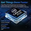 UDKED Laptop,6GB RAM 128GB SSD Laptops,14 Inch 1920x1080 Pixels Ultrabook,Intel Celeron Quad Core Computer（up to 2.5ghz）,Laptops with 5G/2.4G WiF