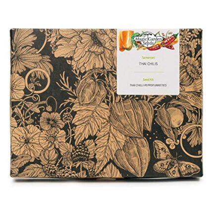 Thai Chilli Pepper Varieties - Seed kit Gift Box with 3 Ultra hot Chilli Peppers for Extra Spicy Thai Food